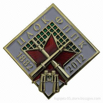 Stamped Brass with Soft Enamel Pin